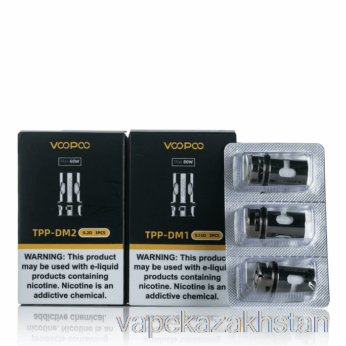 Vape Smoke VOOPOO TPP Replacement Coils 0.15ohm TPP-DM3 Mesh Coils